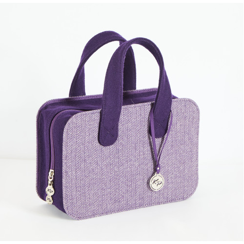 Snug Doctor Bag - Purple Tweed & Felt (Small) 