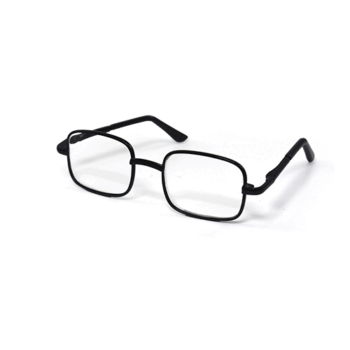 Arigurumi - Black square framed glasses